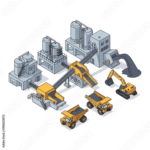 Heavy Industry Construction Equipment Machines.