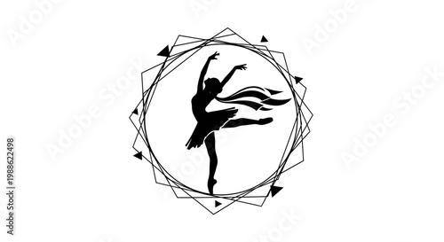 Black ink vector illustration of an abstract woman's face and bird silhouette tattoo art featuring a hand drawn sketch outline for a minimalist logo design