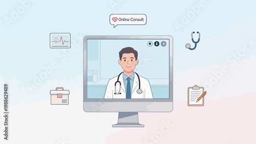 Online medical consultation with doctor