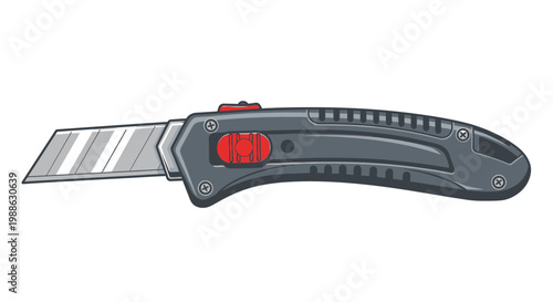 Utility Knife Tool Isolated on White Background