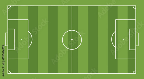 A vibrant green grass soccer pitch features a championship ball positioned on the line near the goal net within a professional stadium field ground for a competitive team sport game