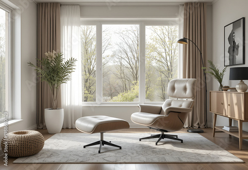 modern ergonomic lounge chair 