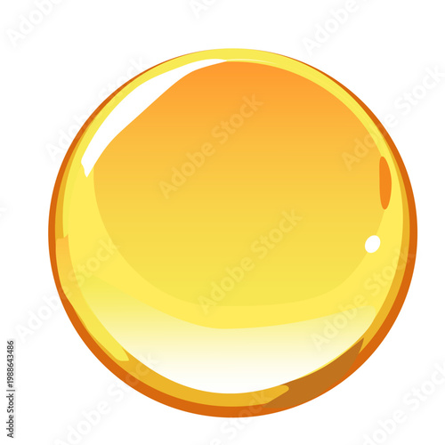 金色のオイル水滴_雫イラスト