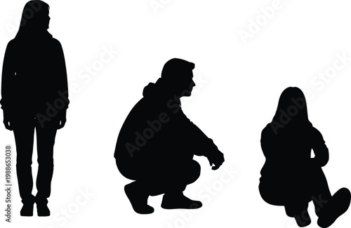 Evolutionary progression of human postures from standing to squatting