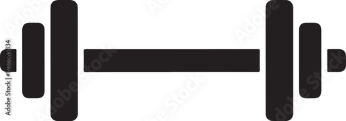 Dumbbell, weightlifting icon, fitness symbol, exercise equipment, workout tool