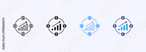 Cashflow Icon Set Multistyle Various Collection Element For Design