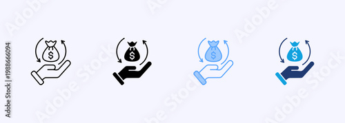 Roi Icon Set Multistyle Various Collection Element For Design