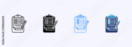 Scorecards Icon Set Multistyle Various Collection Element For Design