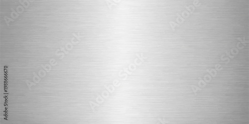 Light brushed metal texture background, stainless steel silver surface with subtle horizontal grain pattern, clean industrial chrome backdrop for modern design