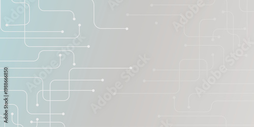 Abstract Circuit Board Texture Background with Futuristic Network Connection Lines for Digital Communication, Cyber Technology, IT Systems