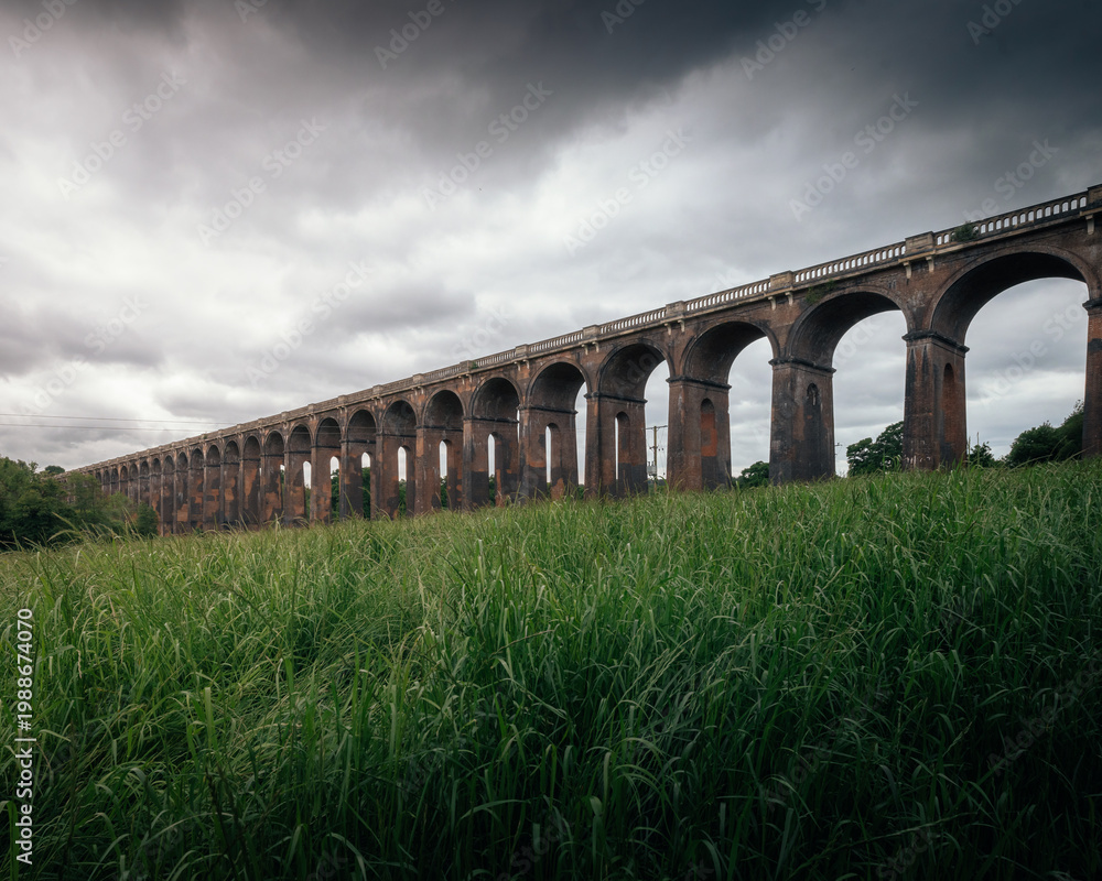 Fototapeta premium railway bridge over the river