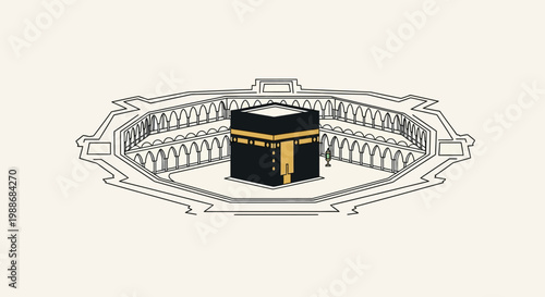 Islamic Holy Site of Kaaba in Mecca A Symbol of Faith and Pilgrimage