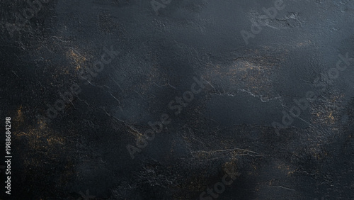 Black gold texture background abstract design pattern. Grunge luxury golden backdrop on black stone surface
