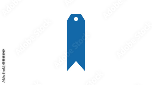 Blue Tag Label Icon Symbol.