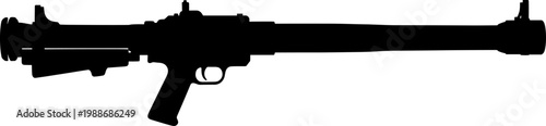 Anti-tank rocket-propelled grenade launcher silhouette