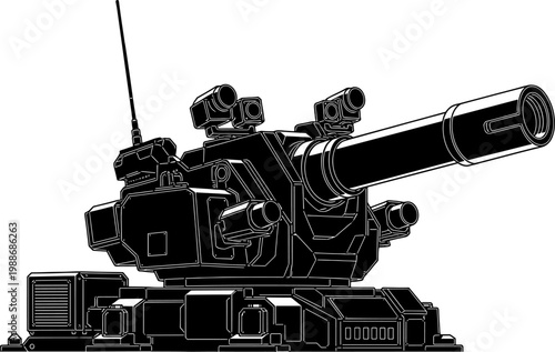 Automated robotic turret weapon system for advanced defense