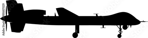 Unmanned aerial vehicle silhouette for tactical reconnaissance and surveillance