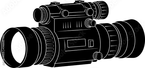 Tactical night vision scope for precision aiming
