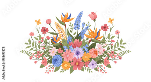 A clean and simple illustration of leafy branches, perfect for backgrounds, layouts, or adding a touch of nature to designs. Evokes feelings of calm a