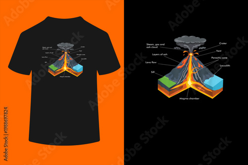 Volcano Lover Geology Teacher - Funny Geologist T-Shirt 
