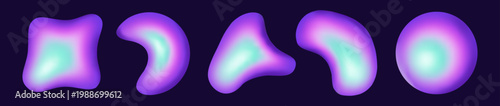 Soft glowing shapes float against a deep purple background