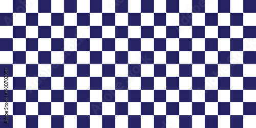 A seamless blue and white checkered pattern background texture repeat repeatable backdrop wallpaper design. Resizable and Editable. EPS, 10.
