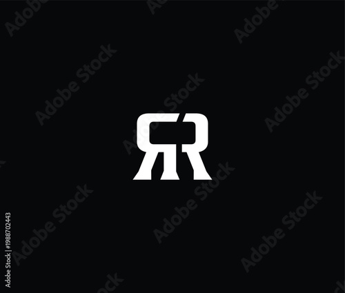 Photos CR 2 capital letters monogram top view isolated