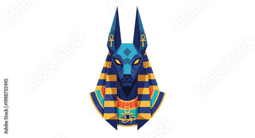 Anubis Egyptian god of the dead and mummification in ancient mythology.