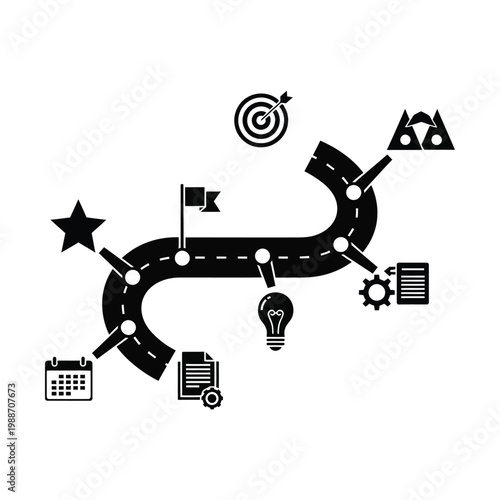 Leadership and Team Direction Diagram with Key Elements for Effective Team Management and Guidance.