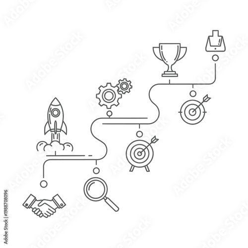 Leadership and Team Direction Diagram with Key Elements for Effective Team Management and Guidance.