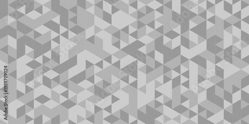 Abstract white background with silver effect. Light gray colour texture. Grey blue modern pattern. Gradient textur. Triangle patern. Triangular backdrop. Design bg business print