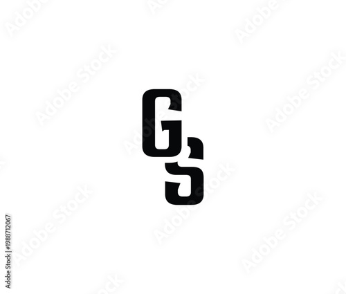 Black letters G and S on white background
