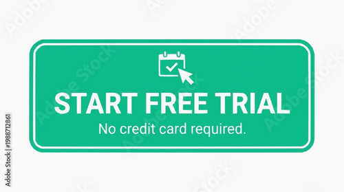 A green button with white text that says Start Free Trial and No credit card required