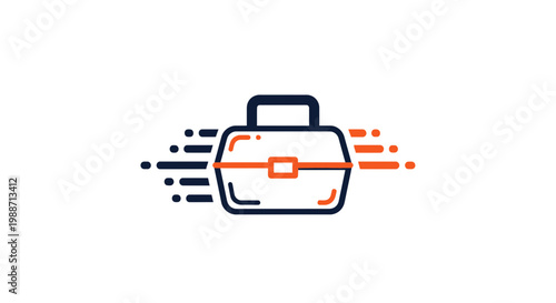 A Modern Briefcase Conveying Efficiency And Speed With Dynamic Streaming Motion Elements