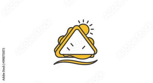 A Delightful Illustrated Sandwich Symbolizing a Tasty Culinary Moment and Breakfast