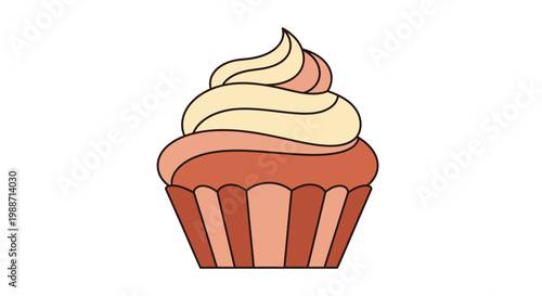 A Delightful Vector Illustration Depicting a Delicious Dessert Treat Perfectly Isolated
