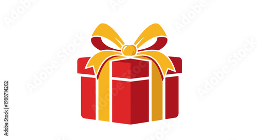 A Festive Present Illustration, Celebrating Gift-Giving, Symbol of Joy and Special Occasions