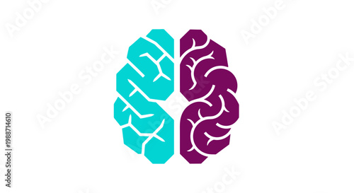Abstract Brain Illustration Depicting Cognitive Function and Intellectual Capabilities Analysis