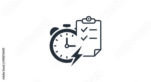 Time management and task efficiency concept.