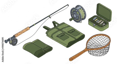 Fly Fishing Gear and Equipment Collection for Anglers.