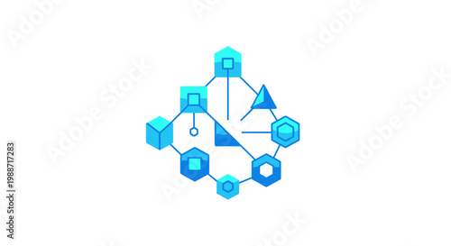 Abstract Digital Clock Depicting Technological Innovation and Time Management