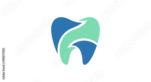 Abstract Dental Illustration: Modern Design for Dentist Office or Dental Clinic Branding