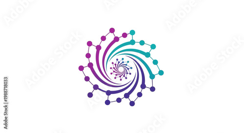 Abstract Digital Artwork Suggesting Connectivity, Futuristic Design and Innovation