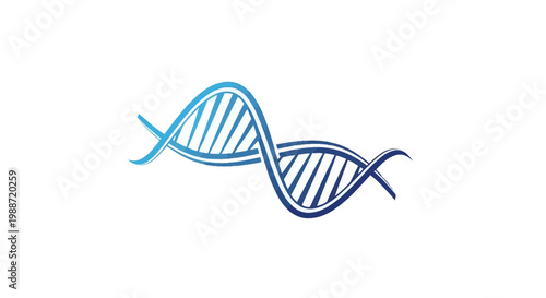 Abstract DNA Helix Design Depicting Genetic Code and Scientific Innovation Concept