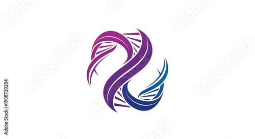 Abstract DNA Helix Design Representing Innovation And Scientific Discovery Perfectly