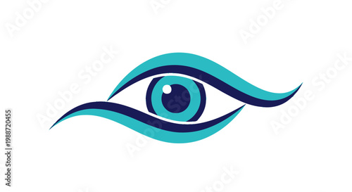 Abstract Eye Logo Depicting Vision, Perception, and Creative Observation In Focus