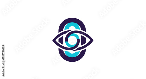 Abstract Eye Logo Design Representing Vision, Insight, and Innovative Perception