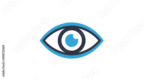 Abstract Eye Logo Design With Modern Colors For Business Or Creative Projects