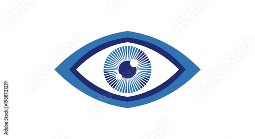 Abstract Eye Icon Artwork Depicts Vision, Perception, and Insightfulness in Detailed Vector Format