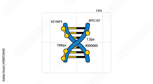 DNA double helix structure diagram.